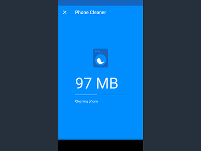 Master Pro Cleaner UI 04 android app interface material design ui