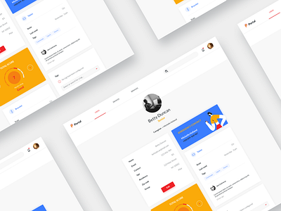 Portal Profile business caregiver design dribbble interface portal senior tiles user experience ux ui webdesign
