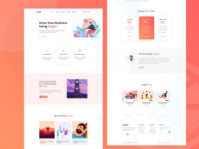 Osgar - Business Agency Template 2019 trends agency business clean clean design clean ui clean ux design typogaphy ui uidesign website concept website design