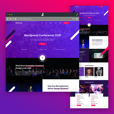 2019 Weekly Design #38/52 adobe xd conference design event ui uidesign uipractice web website wordpress