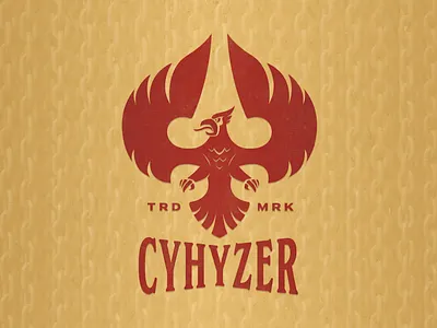 Cyhyzer Ascend badge bird branding disc golf vector