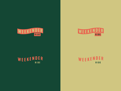 WEEKENDER Ride bicycle biketour branding cycling logo weekend