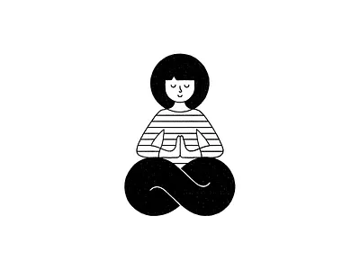 Balance balance character illustration infinity peace woman