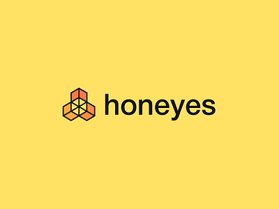 Honeyes branding design honey honeyes icon logo logolove logotype yellow