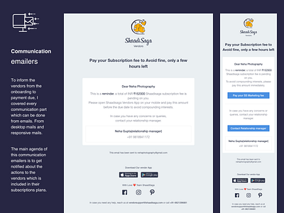 communication mails communication email design mailer manishdhiman purple uiux visual design