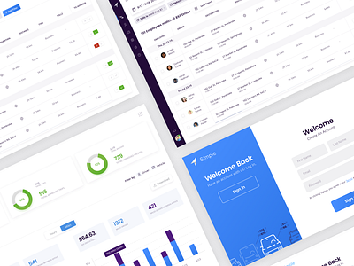 Simple - Mileage Tracking Dashboard 2d blue dashboard digital saas uber ui uidesign uiux ux web