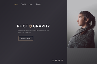Photography Portafolio design illustration minimal photography portafolio responsive ui web