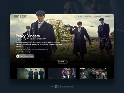 Peaky Blinders Landing Page cinema film game gameshop landingpage movie peakyblinders series shelby web