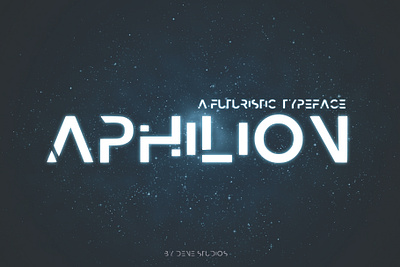 APHILION - A Futuristic Typeface creative creative font design font future futuristic futuristic font futuristic typeface graphic design sapce font space typeface