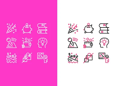 Experiences Icons Set app branding design icon icon design icon set icons iconset ui ux