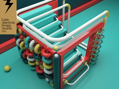 Letter C PlayFont 3d 3d artist 3dfont 3dillustration 3dtype colors constructivism forma playfont type