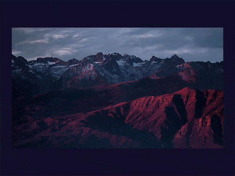 Winterscape after affects animation design gif motion motion animation motion graphics parallax ux web