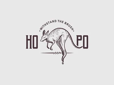Daily Logo Challenge Day 19 | HOPO art deco branding dailylogo dailylogochallenge design graphic art graphic artist graphic design identity illustration kangaroo logodesign logos logotype retro typography vintage vintage logo