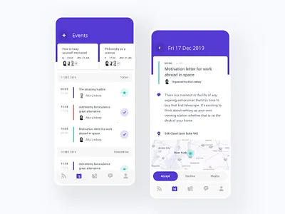 Calendar app event app branding calendar design flat minimal mobile mobile app ui ux