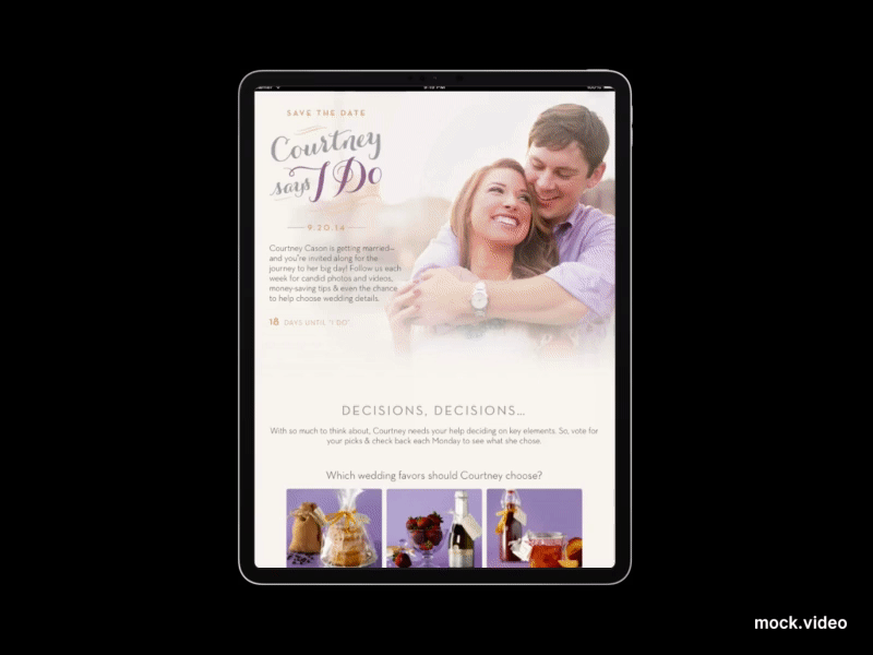 Wedding Interactive html html css html5 react