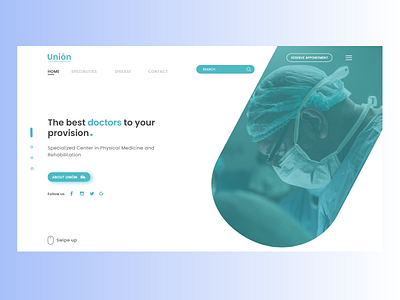 Union Clinic animation app design flat icon minimal ui ux