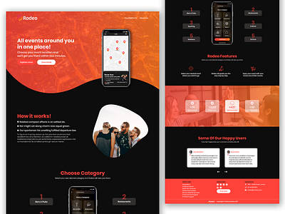 Event/Location Landing Page app design dribbble event event app events landing page location location app location tracker track ui ui ux uidesign uiuxdesign ux web