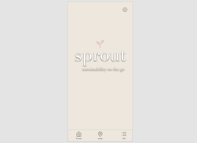 sprout app home screen app design mobile sprout