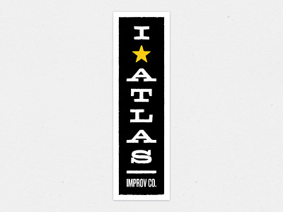 I ★ Atlas atlas improv co. improv promo star sticker swag texture typography