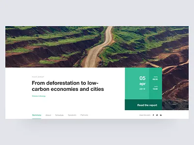 Friends of Europe - events agenda component content corporate date event heroes layout minimal minimalism ui variation web design website