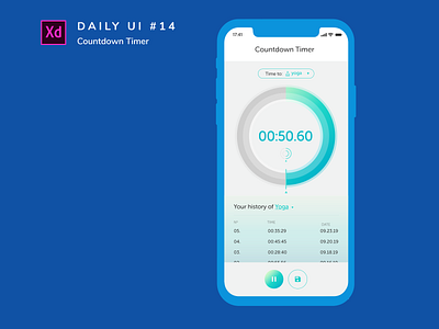 Daily UI challenge #014 adobe xd app challenge dailyui design ui yoga