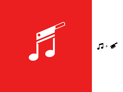Beat Butcher beats butcher combine logo logo design logo designer music shapes