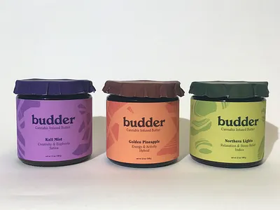 Budder MIRA brand branding budder budder cbd cbd logo cbd oil design graphic logo oil packaging