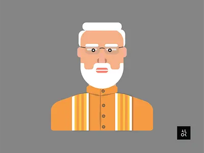 Narendra Modi | Character Design Illustration alok caricature cartoon cartoon design cartoon illustration character character design character illustration characterdesign design designedbyalok dribbble illustration india modern art modi poster