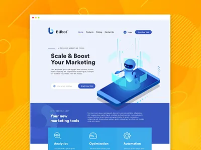 Marketing platform - landing page design agency agency web design agency website ai app artificial intelligence artificialintelligence bot clean website landing page landingpage marketing platform minimal modern website saas software web design web illustration webdesign website