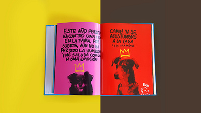 5 años con Paloma Book design gift illustration ink lettering mockup type