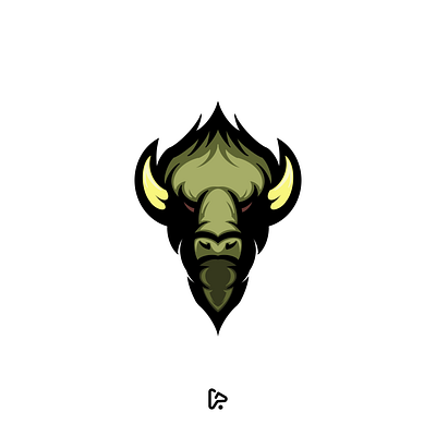 Buffalo animal brand branding buffallo logo buffalo bull design designer garagephic studio graphic green head icon illustration logo mascot sport strong vector wild