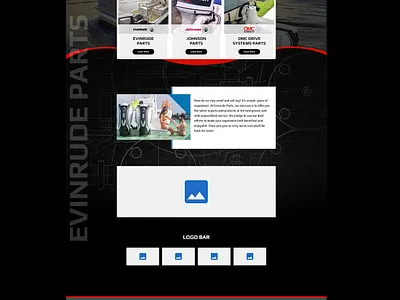 Homepage design ui web
