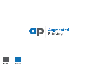 AP Augmented Printing logo branding design graphic design icon logo logo design logotype typography ui vector