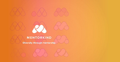 Mentorkind logo heart logo logodesign mentor mentorship social