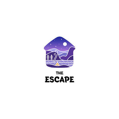 travel adventure art design escape getaway icon illustration landscape logo outdoor travel vector