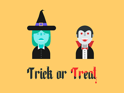 Trick or treat affinity designer branding color design designer flat flat design halloween illustration ipad vector