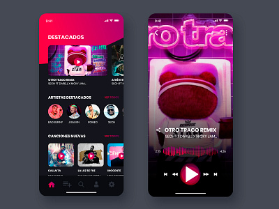 Music App Concept app application mobile mobile ui music ui ux