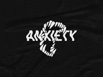 ANXIETY hand lettering illustration lettering tattoo texture typeface vintage