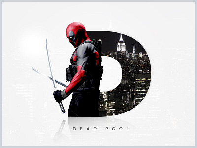 Letter D 36days 36daysoftypo adventure alphabet city clean cool deadpool design hero marvel sword typography