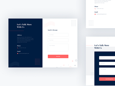 Layout Exploration - Contact Us contact us dailyui design layout ui uidesigner ux web