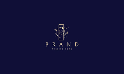 PlanetSwirlGolden brand branding design logo nature space umuarus vector