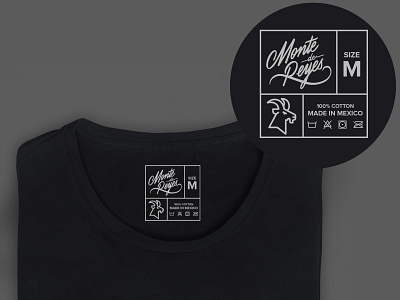 T-shirt tag (label) agarra monte artisanal brew beer craft beer design label mexican beer mexico monte de reyes tag tshirt