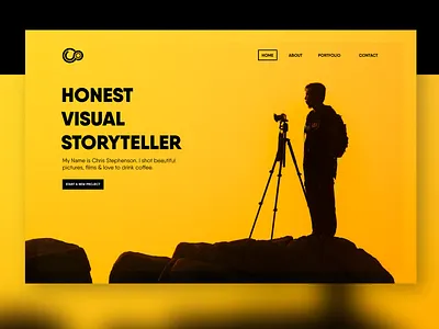 Filmmaker Portfolio app design dribbble minimalist typography ui ux web
