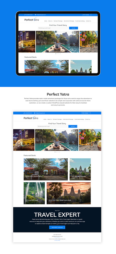 Perfect Yatra branding clean design flat typography ui ux web website website design websites