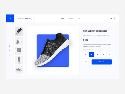 Sneaker Store Torus Kit rebound animated animation bootstrap checkbox design html interaction no after effects pills sneaker store tabs torus torus kit