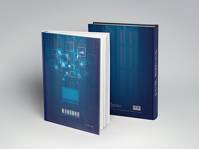 Digital Advertising Thesis - Cover Design book cover branding design digital advertising flat