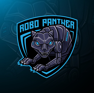 Panther robot mascot logo design animal logo branding design esport esports game design graphic design illustration logo mascot logo panther