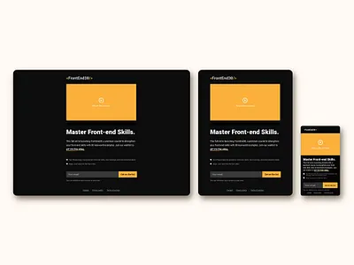 Opt in page with video / UI design / FrontEnd30 opt in opt in opt in page ui ui component web design website design