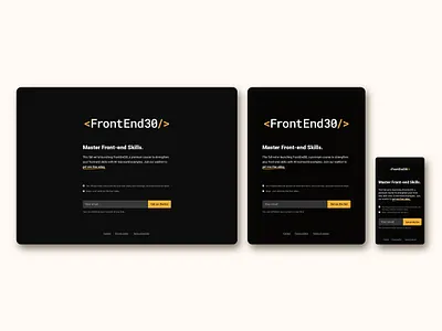 Opt in page / UI design / FrontEnd30 opt in opt in opt in page ui ui component ui design web design