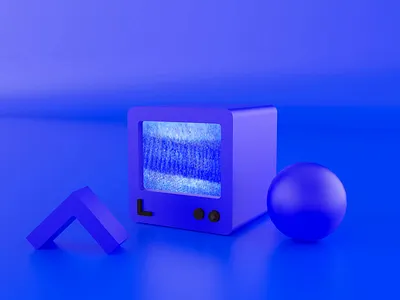 BetoTV 3D concept animation app blue brutalism concept design glich illustration interface logo ui ux